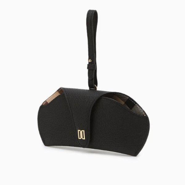 AK Bundang店 ハンドバッグ ブラック DDロゴ レザー 眼鏡兼チャーム DCHO6E240BK