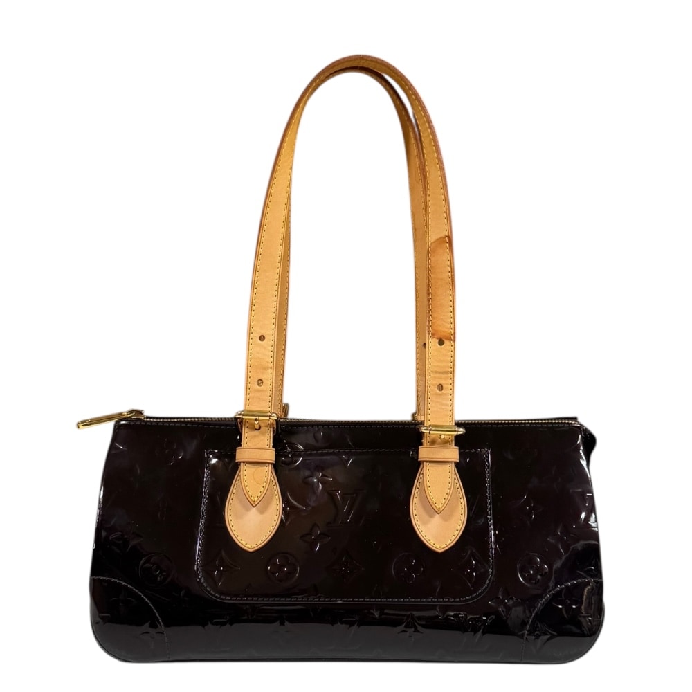 ルイヴィトン ローズウッドアヴェニュー ヴェルニ ショルダーバッグ モノグラムヴェルニ M93510 パープル LOUIS VUITTON 中古