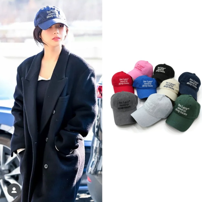 【aespa カリナ着用】Sleep More Washing Ball Cap