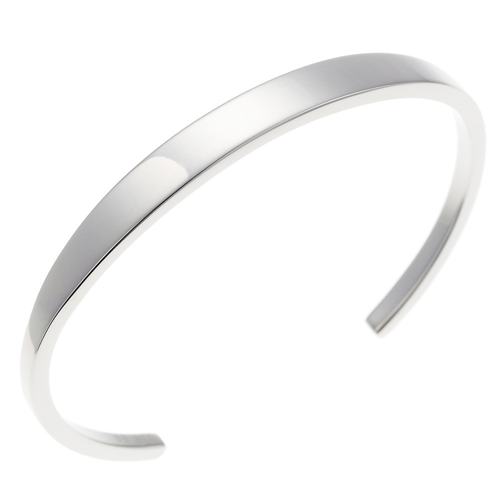 レディース バングル ブレスレット シルバー サージカルステンレス 低アレルギー シンプル