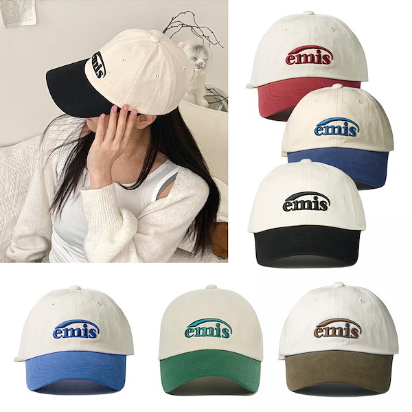 【美品】【emis】ロゴキャップ クリーム emis キャップ 帽子 NEW LOGO EMIS CAP(RENEWAL) レディース