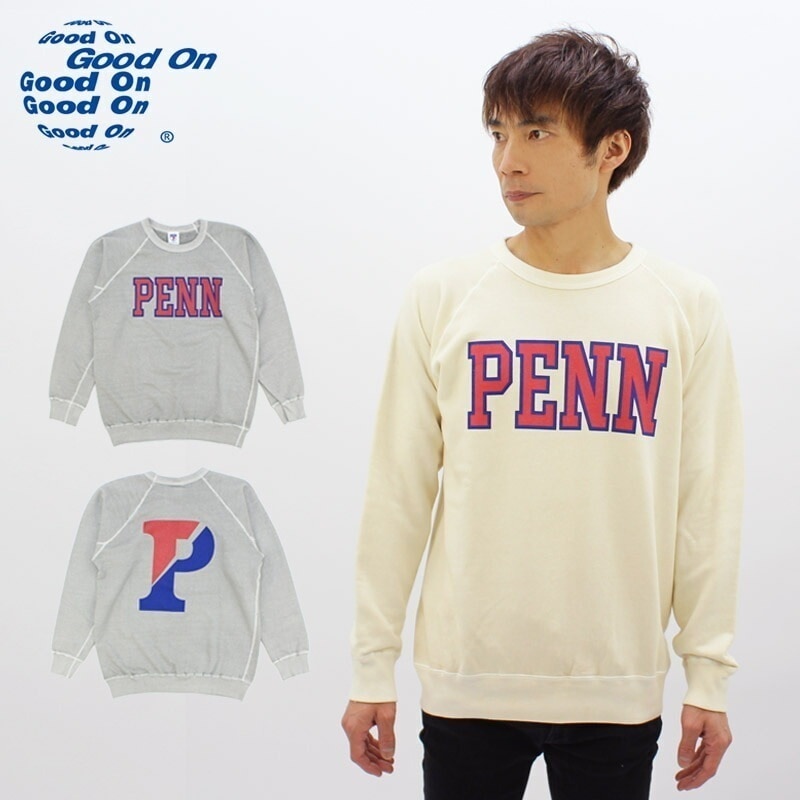 グッドオン(Good On) PENN CREW SWEAT クルースウェット トレーナー メンズ 男性