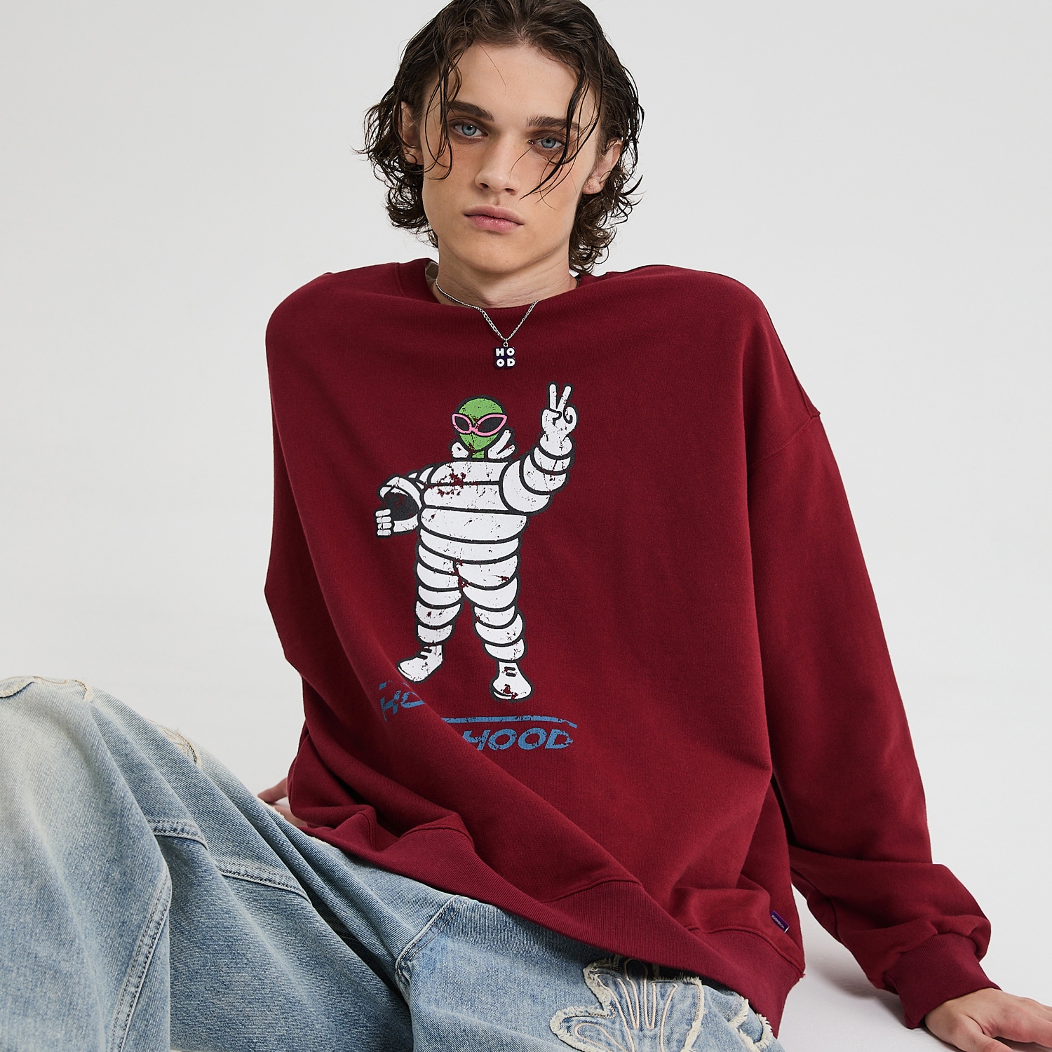 Michelien Sweatshirt BURGUNDY