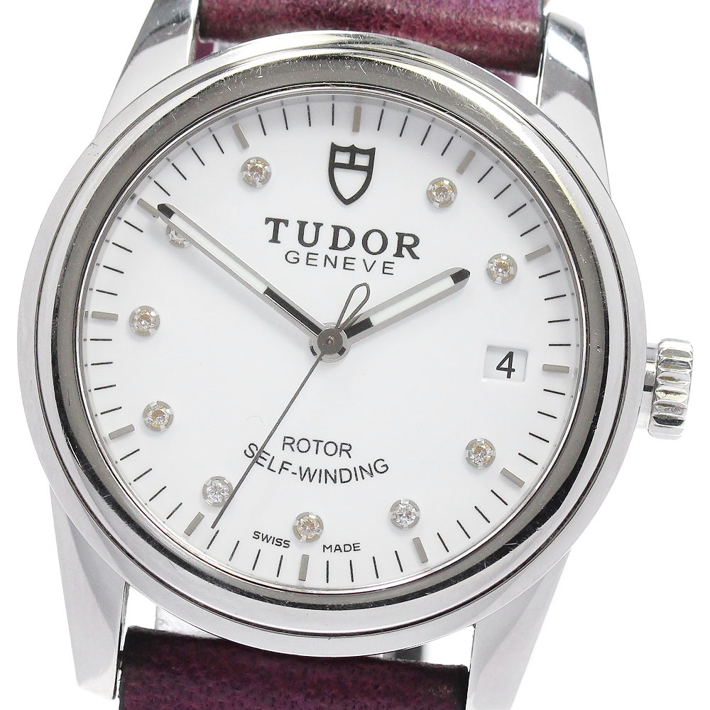 チュードル TUDOR 55000 グラマー デイト 10Pダイヤ 自動巻き メンズ _837786【中古】