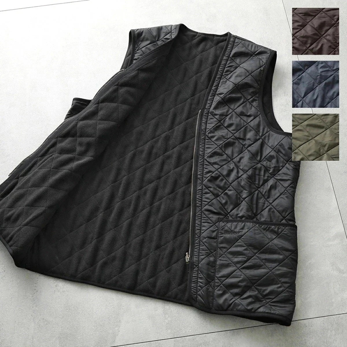 Barbour バブアー ベスト polarquilt waistcoat/zip MLI0002 メンズ キルティング ジレ キルトライナー ナイロン フリー