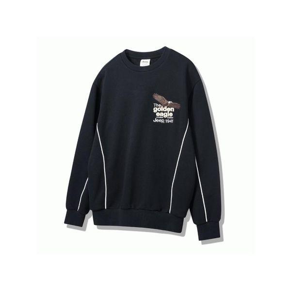 JEEP 男女兼用 配色 ワシ 刺繍 スウェットシャツ JP1TSU811 _P415132893