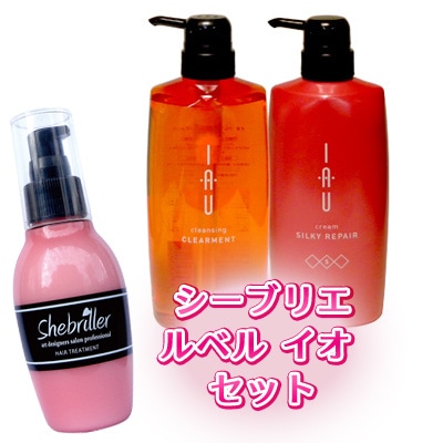 ルベル イオ クリアメント 600ml＆イオ クリーム シルキーリペア600mlシーブリエ ミルク 120g セット