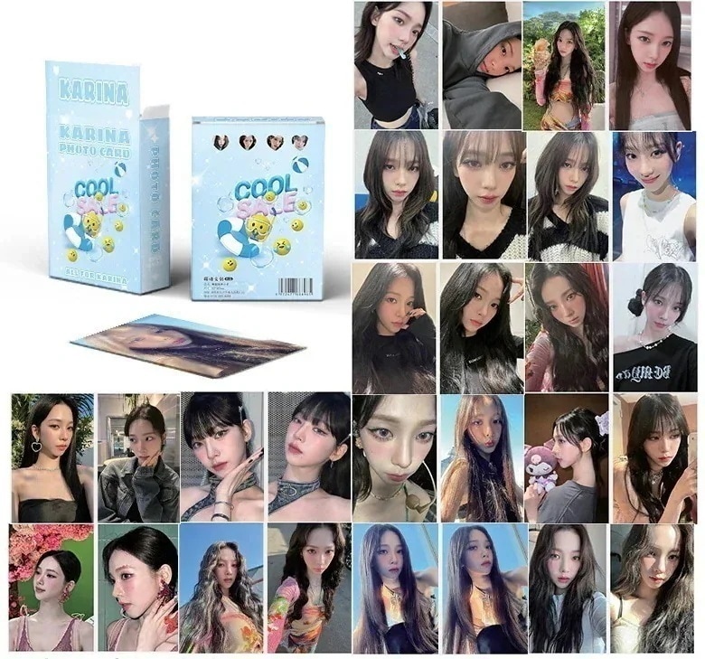 aespa カリナ トレカ まとめ売り 18枚セット aespa カリナ トレカ Girls TRADING CARD SET 公式 トレカ