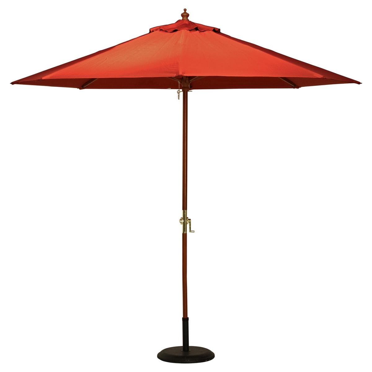 【I】不二貿易 ガーデン パラソル エンジ 270cm 日除け 木製 庭 ガーデン 傘 傘のみ パラソルベース別売