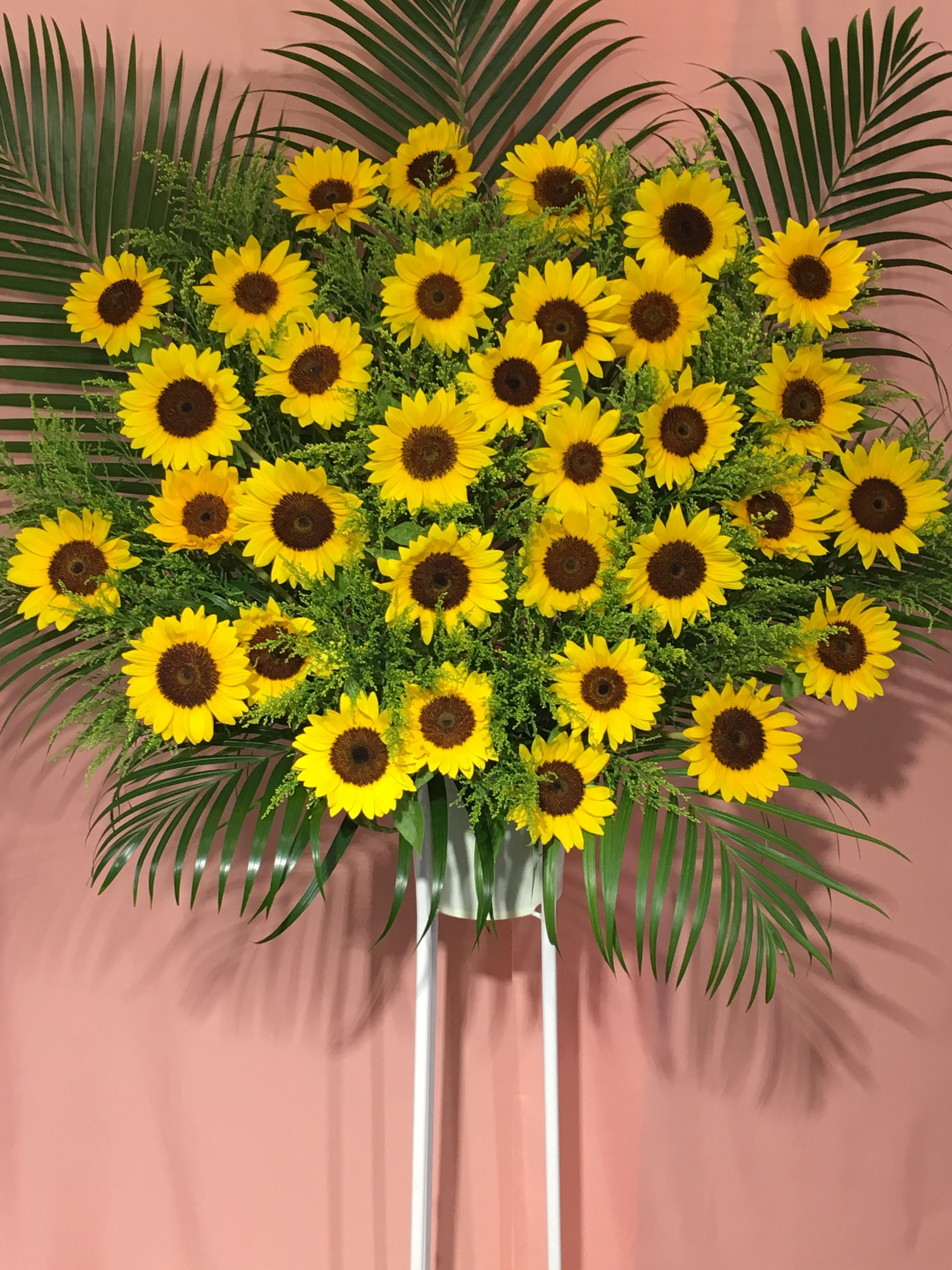 商品ID 3836 スタンド花　ヒマワリ　1段　生花