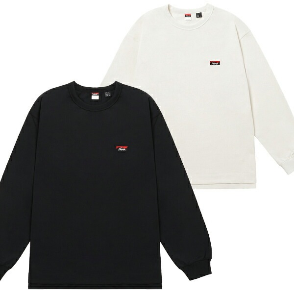 エコハイブリッド ボックスロゴ エンブロイダリー ロングスリーブティー 長袖 Tシャツ ロンT Ferre Yarn