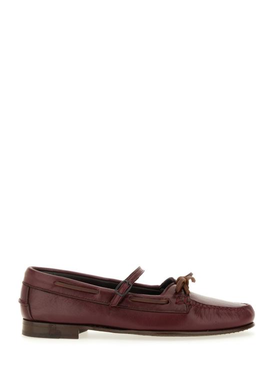 HEREU Women Laced up Shoes LOSSWFA25007 7 BURGUNDY BORDEAUX