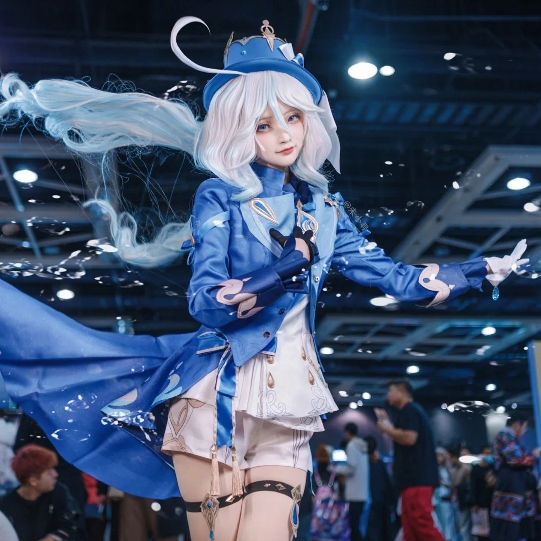 原神水神フカロス女フォンテーヌフニーナ一式服＆ウィッグセット