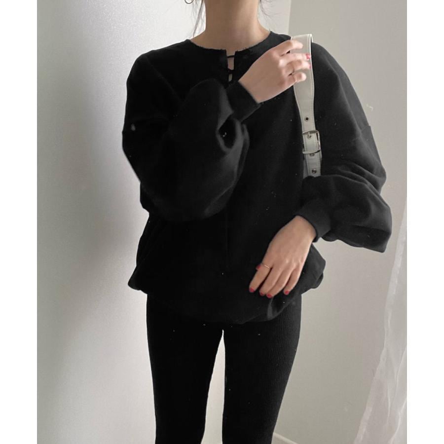 レースアップ スウェット 長袖レディース 5,029円