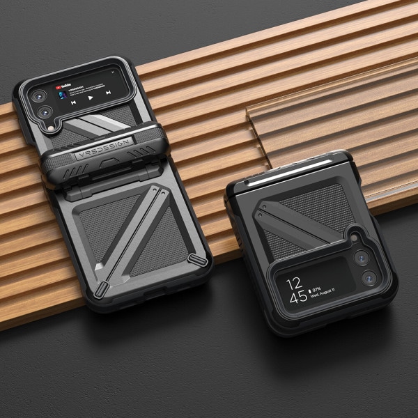 Galaxy Zフリップ4 ラギッド デザイン ケース ハイパー ケース ハードバンパー ケース