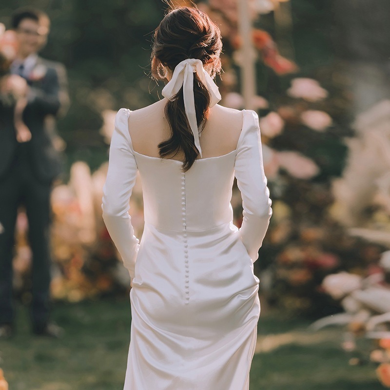 パーティードレスウエディングドレス　ロングドレス　結婚式　お花嫁　白　ホワイト　パーティー演奏会 発表会 成人式 卒業式同窓会 ドレス ドレス