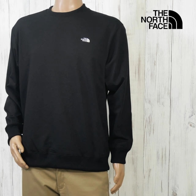 ザ・ノース・フェイス スウェット トップス 長袖 メンズ アパレル アウトドア 服 スモールロゴヘザースウェットクルー 黒 イージーケア NT62532