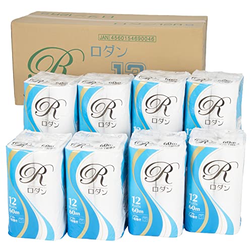 【ケース品】 アスト NEWロダン 12ロール シングル 60M 5,303円