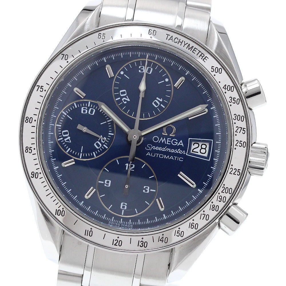 オメガ OMEGA 3513.80 スピードマスター デイト クロノグラフ 自動巻き メンズ 保証書付き_889681【中古】 155,650円