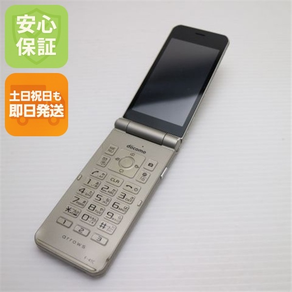 良品中古 arrows ケータイ ベーシック F-41C シルバー スマホ 白ロム 中古 土日祝発送OK 145