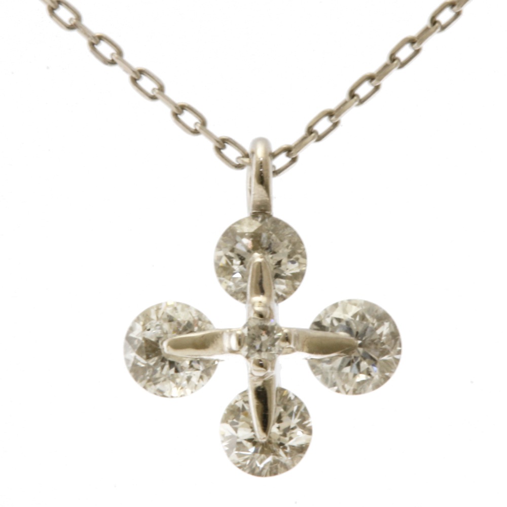 ネックレス Pt850プラチナ ダイヤモンド 中古 美品