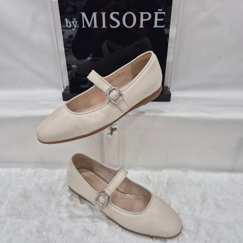 By 女性 メリージェーン フラットシューズ 112HT415SI005 IVORY 2 JJ 21,325円