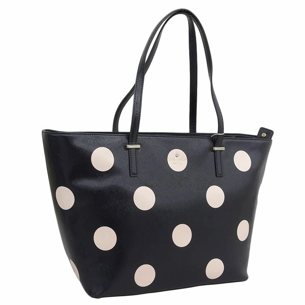 ケイトスペードニューヨーク トートバッグ レディース バッグ ブラック アウトレット ドット柄 ブラック ピンク kate spade new york cedar street dot medium