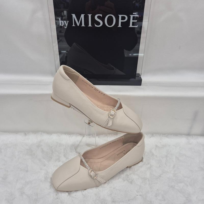 By 女性 メリージェーン フラット 112HT415ST004 IVORY 1 JJ