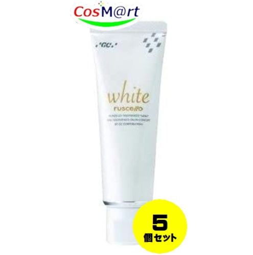 【5個セット】 GC ルシェロホワイト ペースト 100g ホワイトニング ジーシー歯磨きペースト 1本 白い歯 4548161247057-5