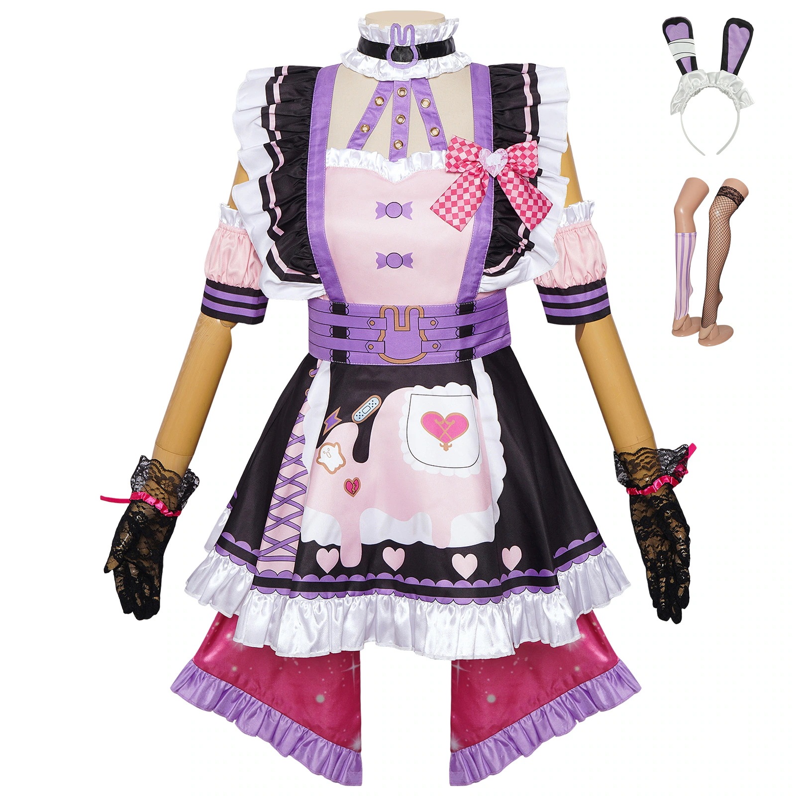 虹社cos服マリアmarionette2.0仮想アナウンサーコスプレ服
