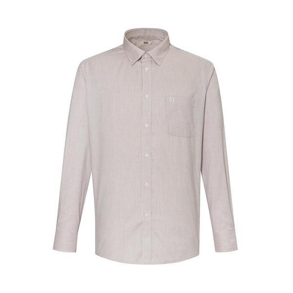 綿混紡スモールチェックドレスシャツ レギュラーフィット__DLA1SHDL120R1