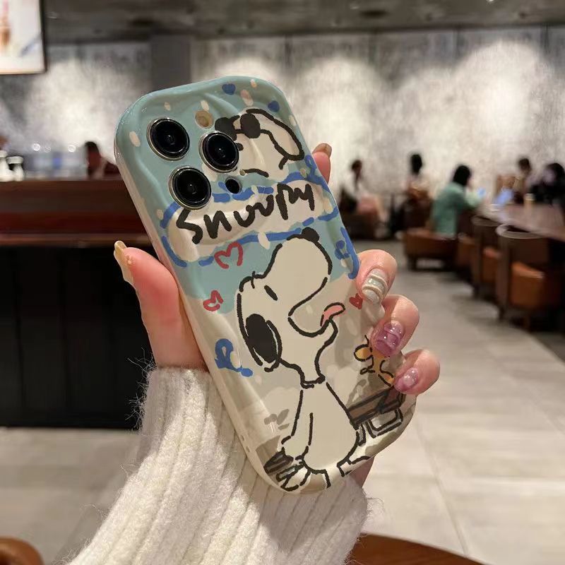 スヌーピーiphone 15promax携帯電話ケースアップル12/11ソフトケースxs/xr転倒防止87p