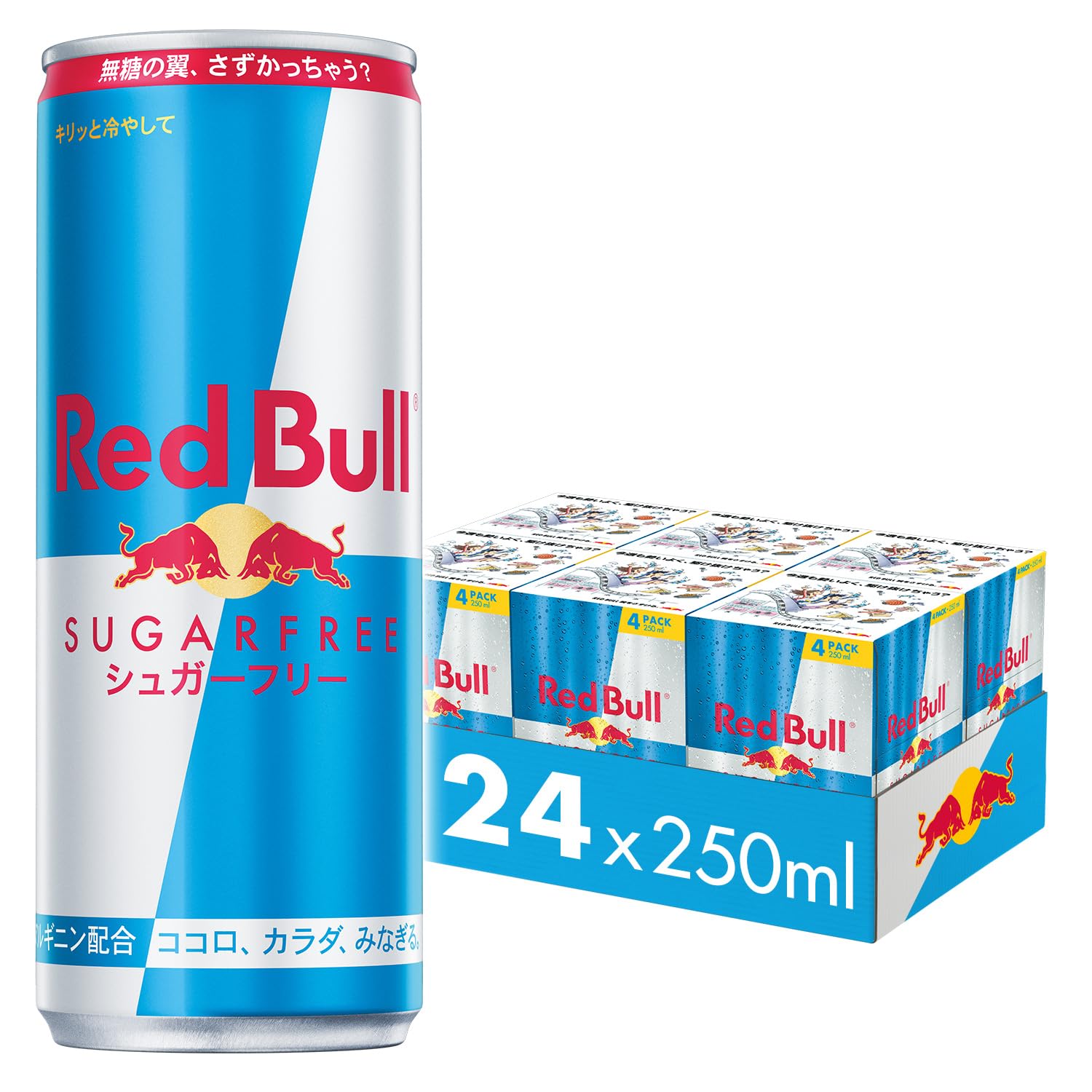 レッドブル エナジードリンク シュガーフリー 250mlx24本 (4*6)