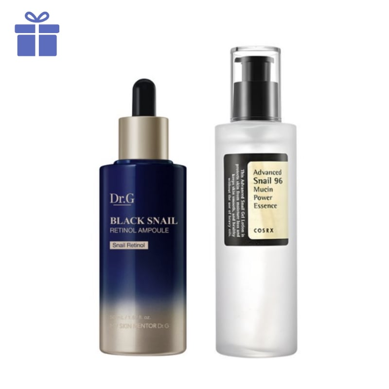 ブラックスネイル レチノール 50ml + アドバンスド スネイル 96 エッセンス 150ml / カタツムリ セット