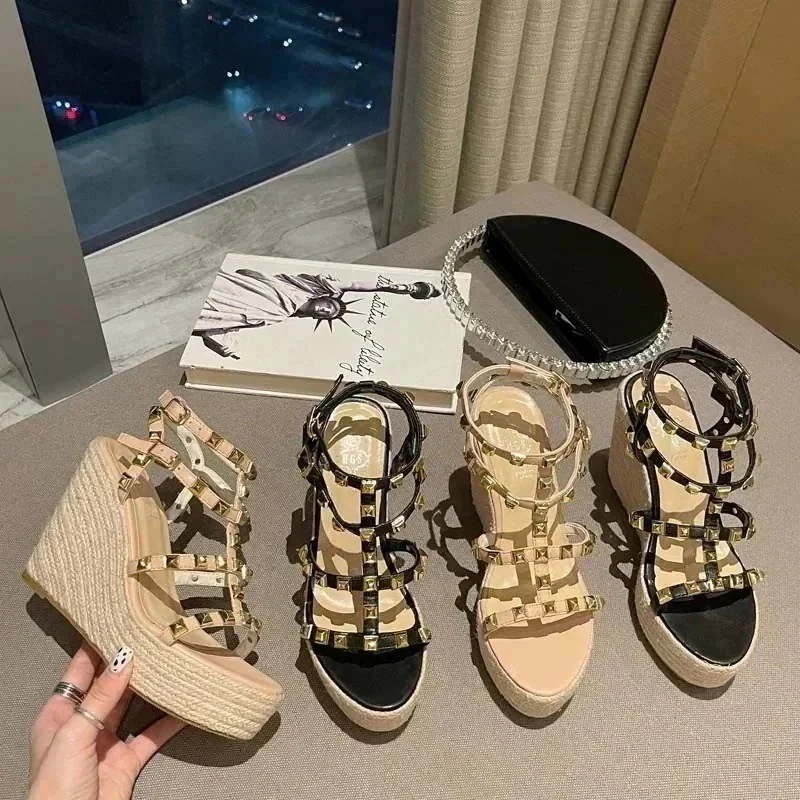 1つ買うと10個無料ル レディース　スタッズサボル人気　おしゃれ-245靴のかかとが高11cmzdc3990