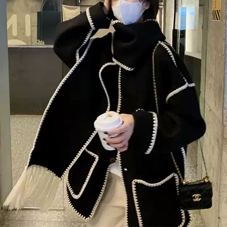 エレガント秋冬コート 2色 レディース アウター カジュアル おしゃれ 秋 冬 通勤 通学 デート お出かけ ショッピング カフェ 暖かい S M L ブラック グレー