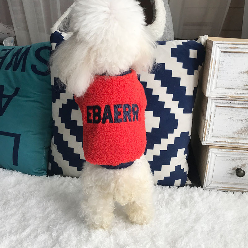 2021年秋冬新作 ラムファー フード付き リボン 直営限定アウトレット かわいい ファット犬服 愛犬 セーター 刺繍 最前線の