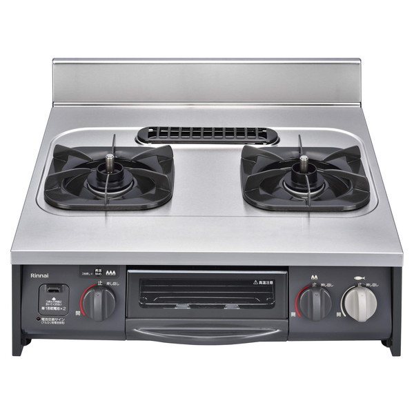 ガスコンロ プロパンガス 2口 左強火力 約60cm URG-655TS2A-L-LP