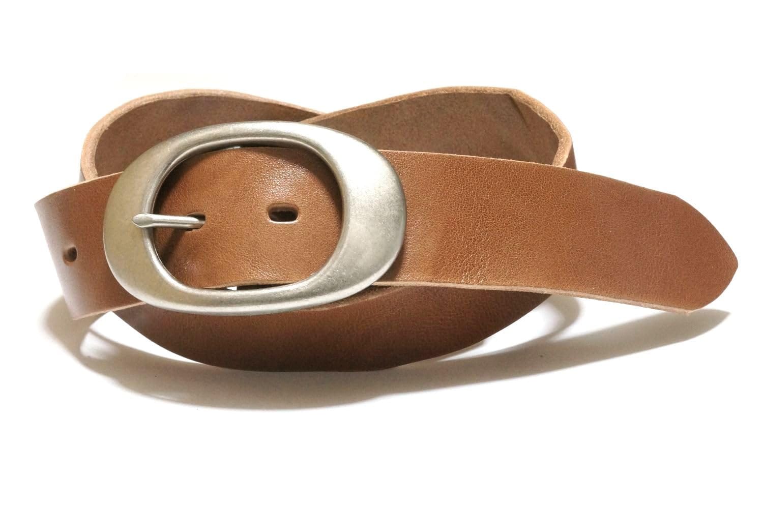 [ITALY LEATHER(イタリア革)] ベルト イタリーレザー ギャリソンバックル 牛革 カジュアル ぬめ革 日本製 MADE IN JAPAN ITALY LEATHER仕様