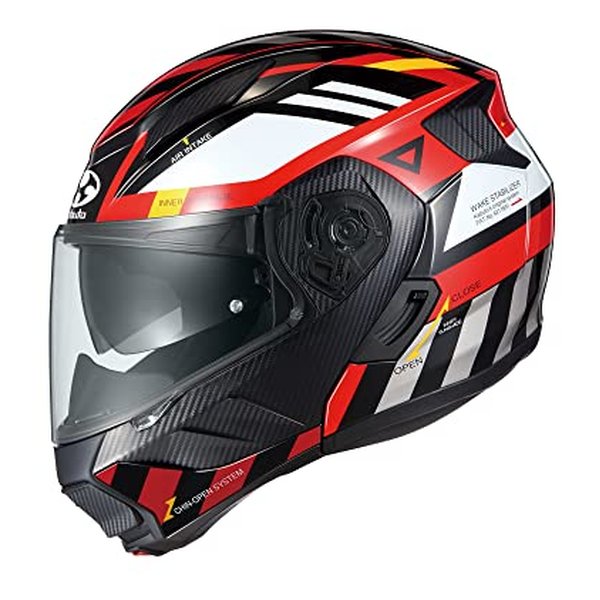 システムヘルメット リュウキ アラート レッド Sサイズ RYUKIALERTレッドS