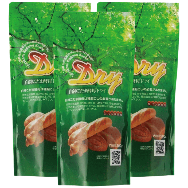 パイオニア企画 白神こだま 酵母 ドライ 200g 3袋 (製パン用酵母 天然酵母 ドライイースト) 7,409円