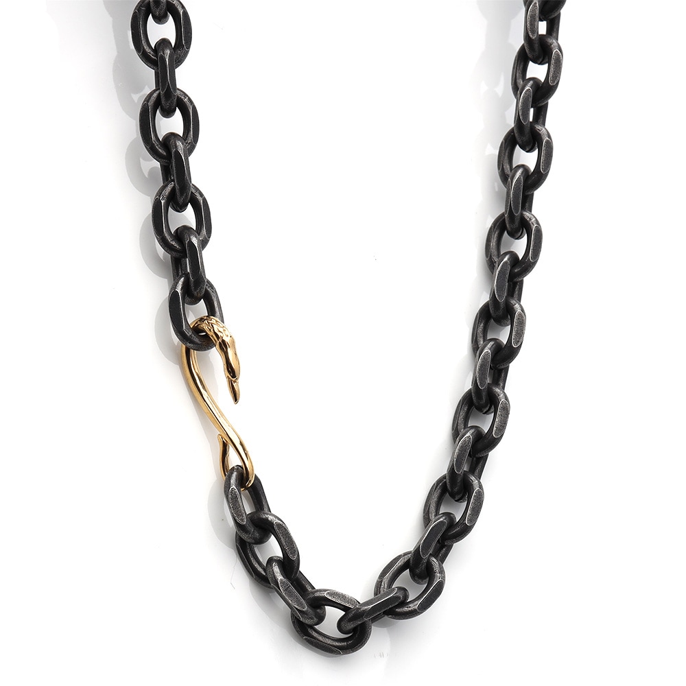 ゴールドフック 太角チェーンセット いぶし [c044-as-9mm]