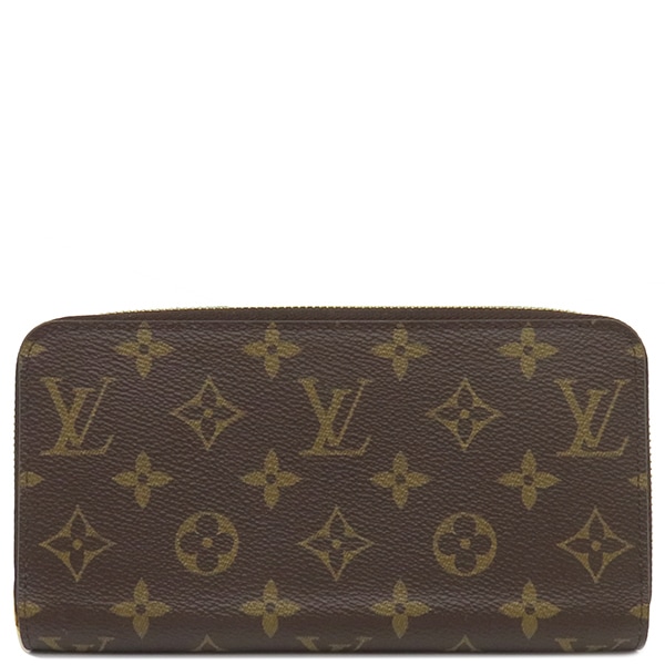 ルイヴィトン LOUIS VUITTON 長財布 ジッピー ウォレット モノグラムキャンバス モノグラム×ローズバレリーヌ ゴールド金具 茶 ピンク ラウンドファスナー M41894 RFID 【