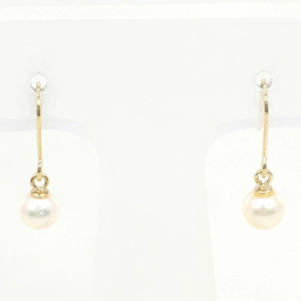 K18 18金 YG イエローゴールド ピアス パール(真珠) ジュエリー 中古