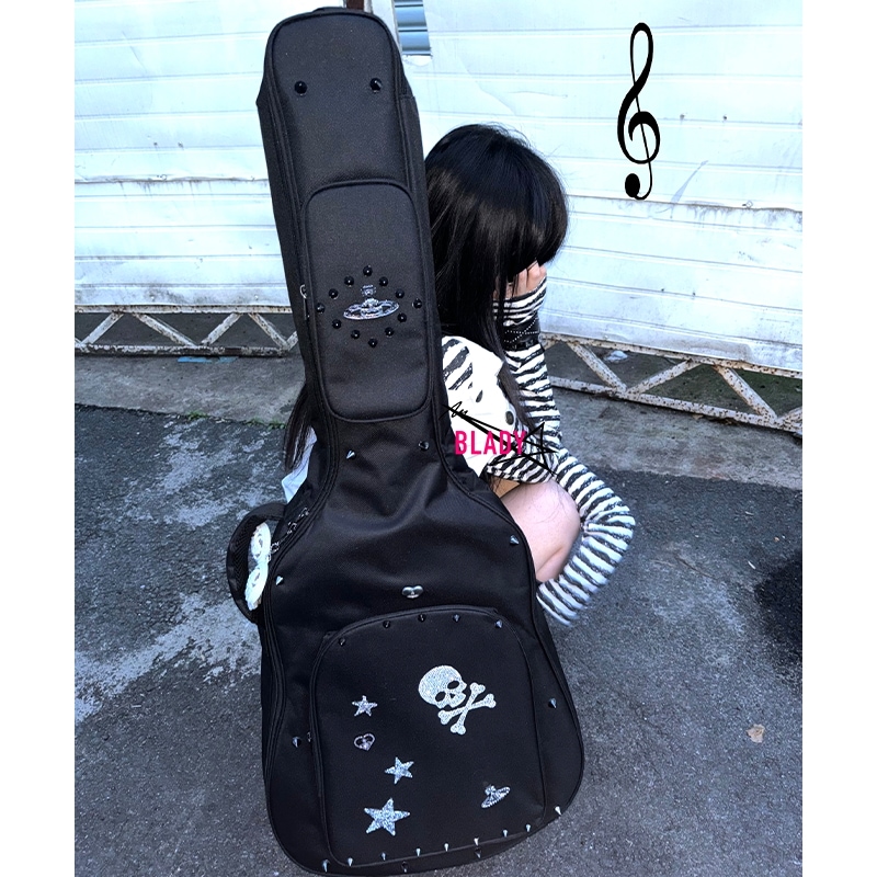 エレキギター　音楽初心者から愛好家まで演奏して楽しめるバック付きパンクゴッドマザーギターバスケット専用オリジナル手作りカスタムエレキギターベースアコースティックギターベース