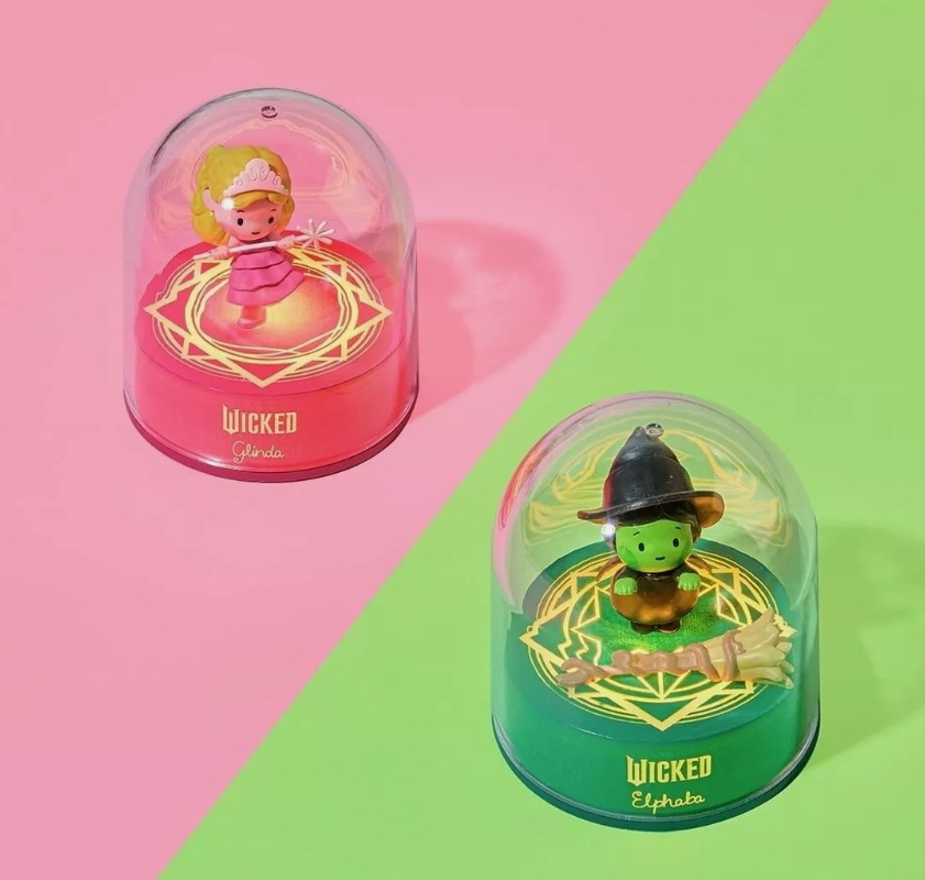 [on hand] Wicked 2024 Movie Elphaba, Glinda Figures Mood Lamp Light (CGV Korea Limited)