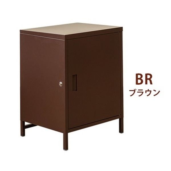 宅配ボックス 大容量1ドア ブラウン（BR） 組立品