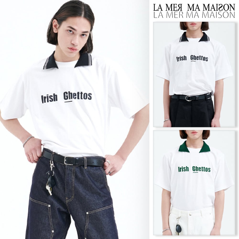[LA MER MA MAISON] ADD COLLAR HALF-T