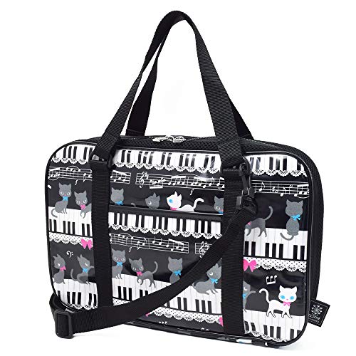 COLORFUL CANDY STYLE 書道バッグ 習字バッグ おけいこかばん ピアノの上で踊る黒猫ワルツ(ブラック) N2200800
