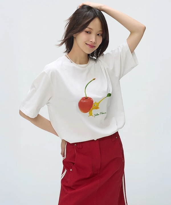 SPAO ピクミンTシャツ Qoo10 スパオ ピクミン Tシャツ・カットソー [3カラ